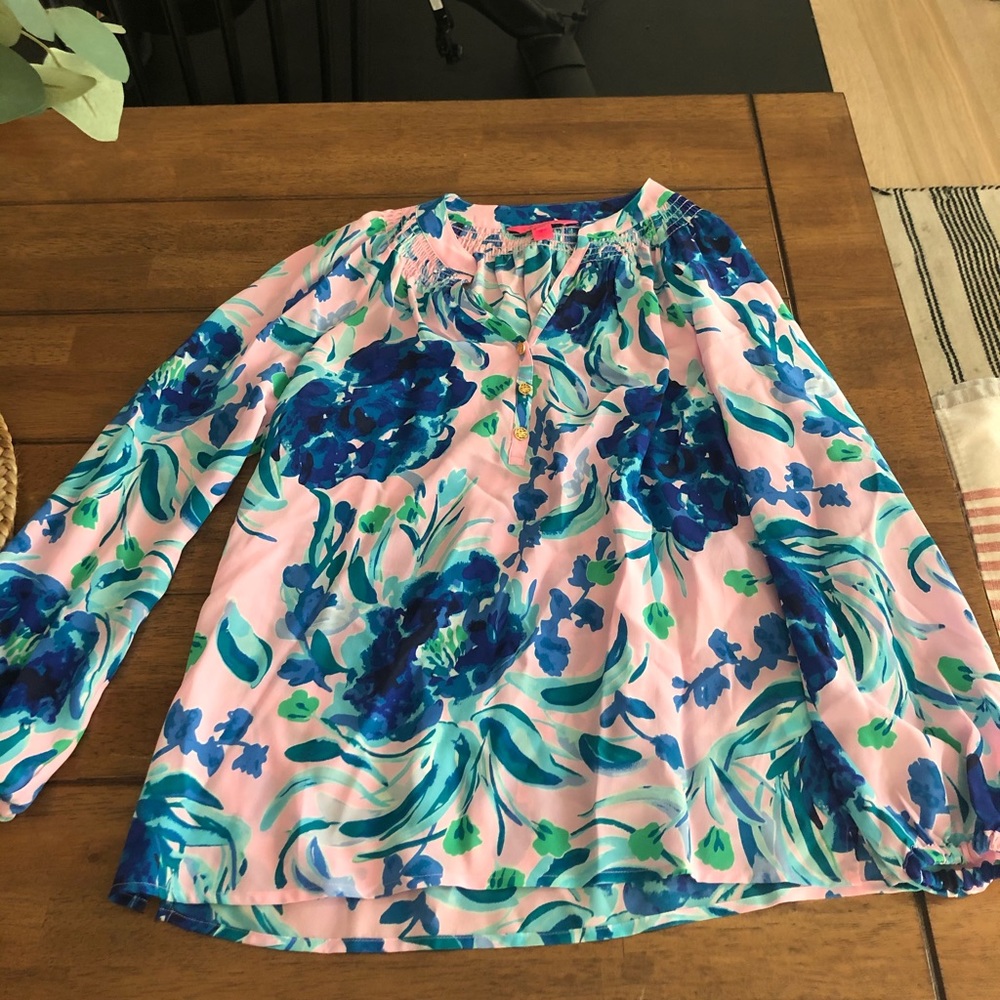 Lilly Pulitzer Elsa Silk Blouse